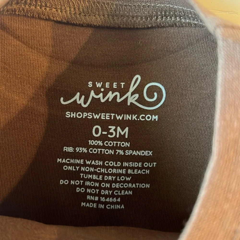 Sweet Wink Football Patch Long Sleeve Romper 0-3 months